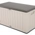 Сундук пластиковый Gardeck Sand and Brown 439 л, бежево-коричневый